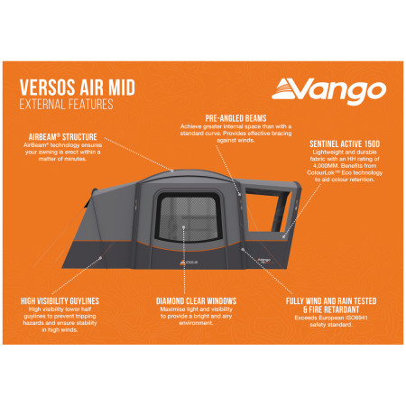 Vango Versos Air Mid elősátor