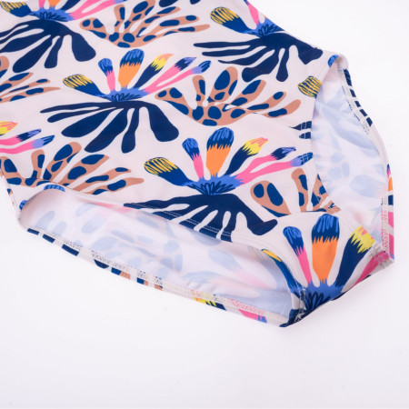 Aquawave Salava Jr - Summer Beige Flower Print gyerek fürdőruha