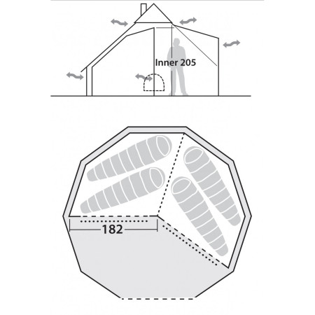 Hálófülke Robens Inner tent Klondike
