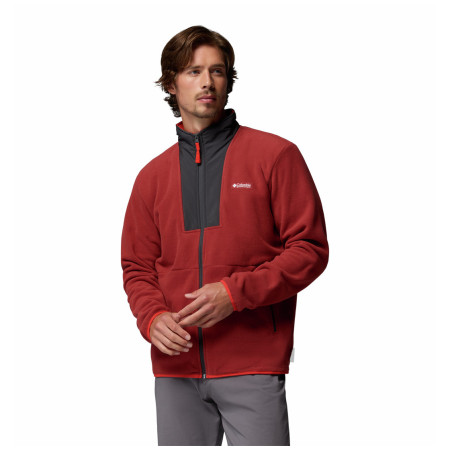 Columbia Sequoia Grove™ Ii Fz Fleece férfi pulóver piros Red Oxide, Shark