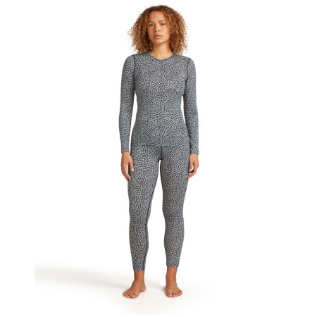 Icebreaker Women Merino 200 Oasis LS Crewe Flock Forms AOP női funkcionális felső