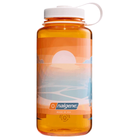 Nalgene Wide Mouth Landscape 1000 ml kulacs narancs Clementine Landscape with Sunset