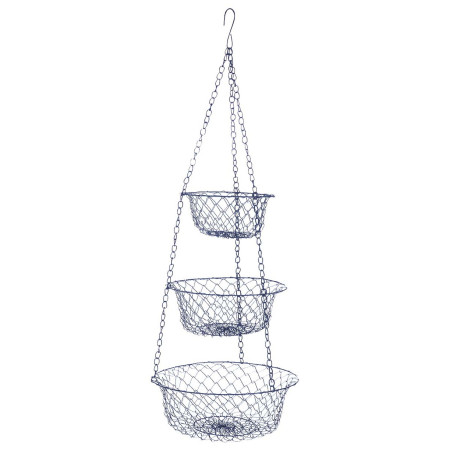 Bo-Camp Hanging baskets 3-level rendszerező kék metal blue