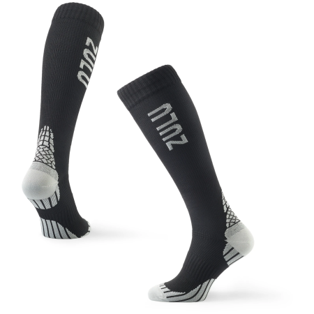 Zulu Run Compression kompressziós térdzokni fekete/szürke black/grey