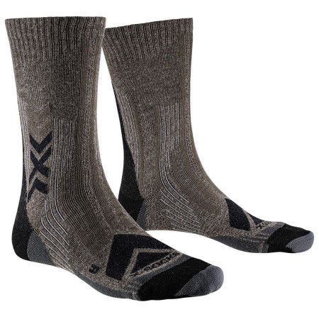 X-Socks Hike Perform Merino Crew zokni fekete/barna BLACK/CHARCOAL