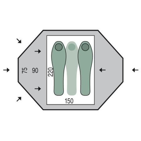 Pinguin Tornado 2 stan pro 2 osoby