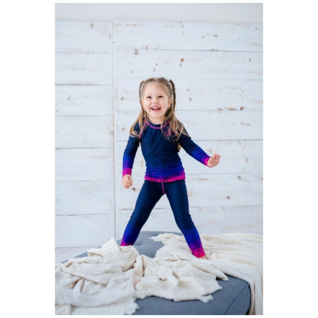 WAMU Mozaika purple gyerek funkcionális felső