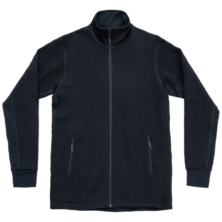 Devold Thermo Wool Jkt Man férfi funkcionális pulóver fekete Ink