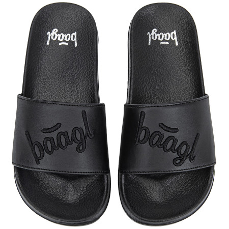 Baagl Logo Black gyerek papucs