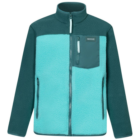 Regatta Junior Frankie Warm Fleece Mediterranea/Turquoise gyerek funkcionáls pulóver borsózöld/sötétzöld Mediterranea/Turquoise