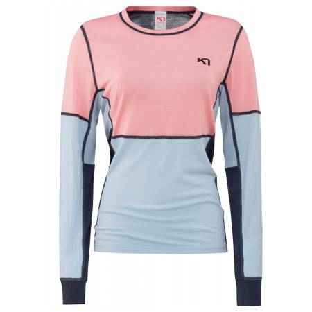 Női póló Kari Traa Lam Ls kék/rózsaszín
