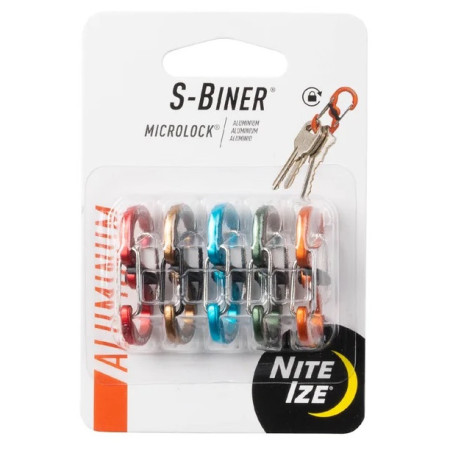 Nite Ize S-Biner Microlock hliník segéd karabiner