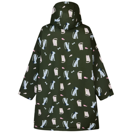 Regatta Junior Changing Robe Dark Khaki Cat Dog vízálló gyerekkabát