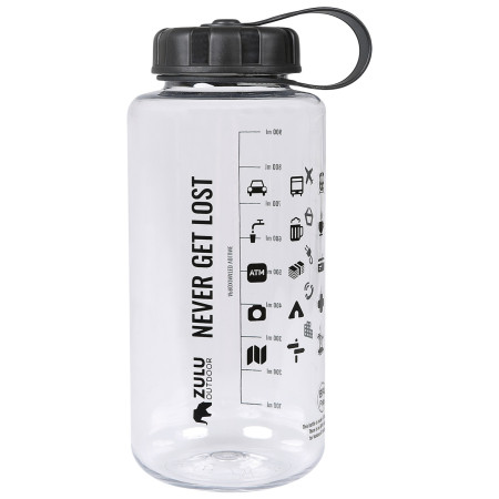 Zulu Travel Tritan Wide 1L kulacs átettsző transparent