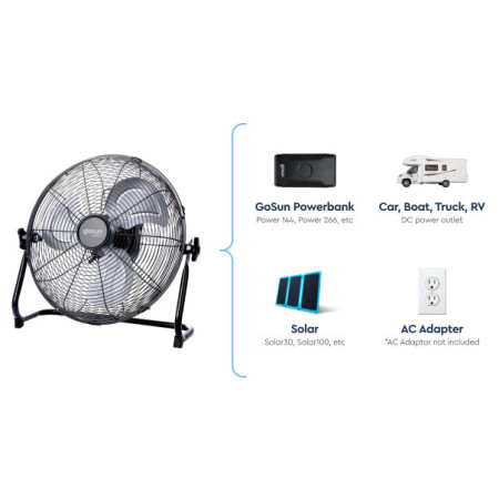 GoSun Breeze 12 V napelemes + 12 V ventilátor ventilátor
