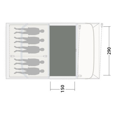 Outwell Cozy Carpet Flagstaff / Nashville / Monterey 5 Air sátorszőnyeg