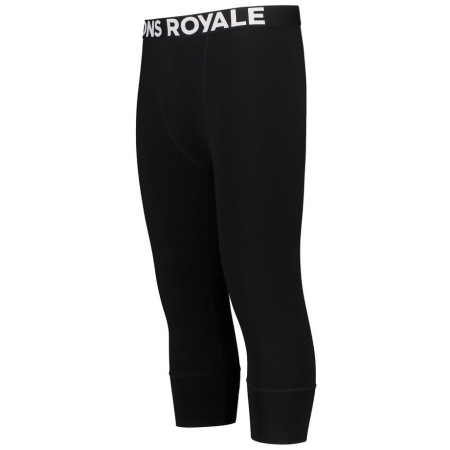 Férfi alsó Mons Royale Cascade Merino Flex 200 3/4 Legging fekete