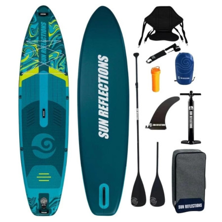 Sun Reflections XXL 11'6'' Combo paddleboard zöld/kék Emerald Green