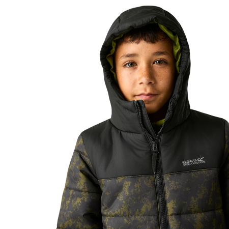 Regatta Lofthouse Black/Distress Camo gyerek télikabát