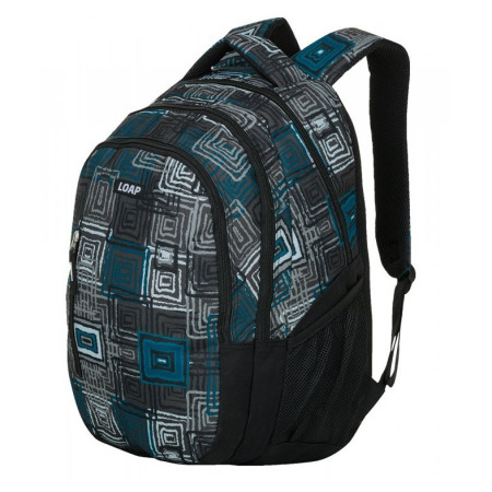 Városi hátizsák Loap Lian fekete/kék