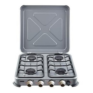Gimeg Négyégős gáztűzhely szikragyújtóval gázfőző szürke