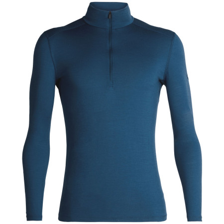 Férfi póló Icebreaker Mens 200 Oasis LS Half Zip kék PRUSSIAN BLUE