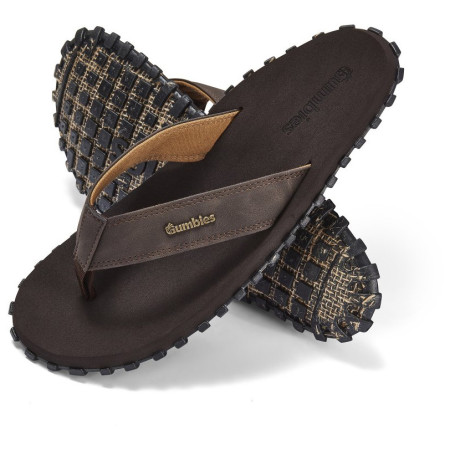 Gumbies Vegovert Brown flip-flop
