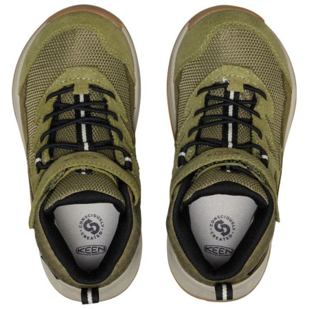 Keen Hightrail Mid Wp Children Dark Olive gyerek cipő