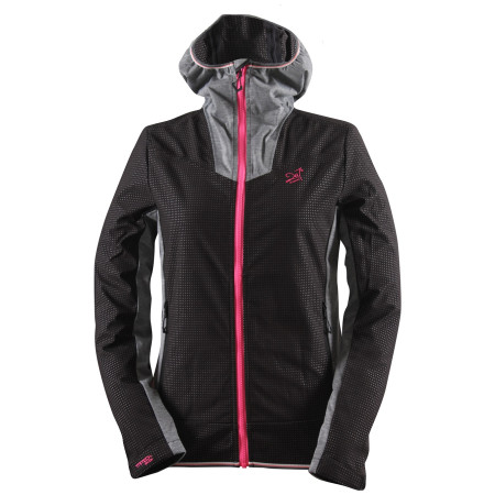 Női softshell kabát 2117 Invik fekete/rózsaszín Black