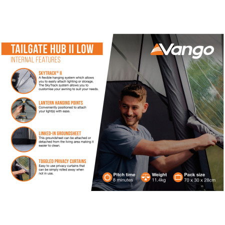 Vango Tailgate AirHub II Low elősátor