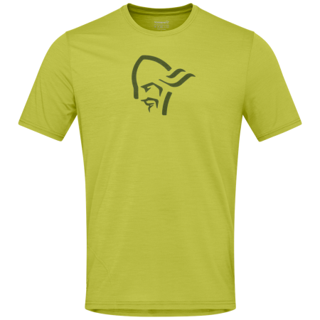 Norrona femund equaliser merino T-shirt férfi póló arany Golden Lime
