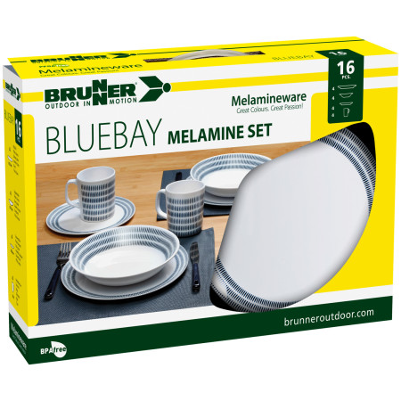 Brunner Melamine Set Bluebay étkészlet