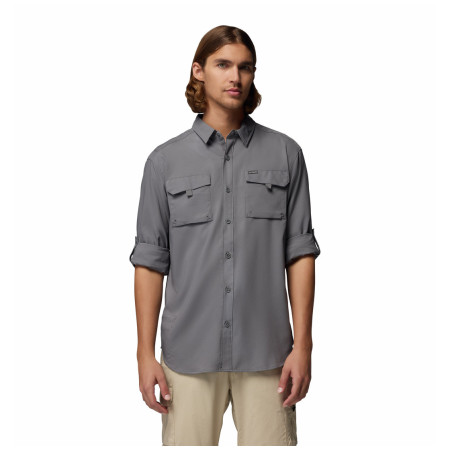 Columbia Silver Ridge™ Utility II LS Shirt férfi ing szürke City Grey