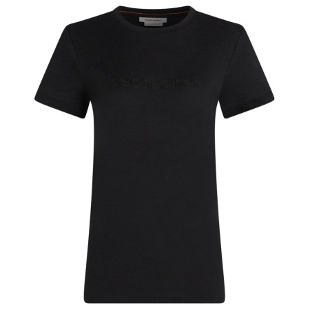 Icebreaker Women M 150 Tech Lite SS Tee IBStitchlin női funkcionális felső fekete Black
