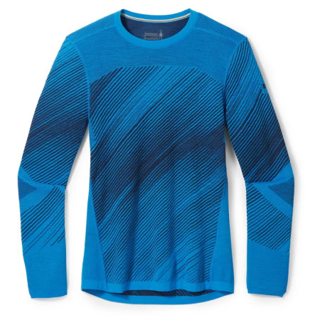 Smartwool M Intraknit Thermal Merino Base Layer Pattern Crew férfi thermo felső k é k