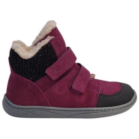 beBare 3555TY Bordeaux gyerek barefoot cipő rózsaszín/lila BORDEAUX