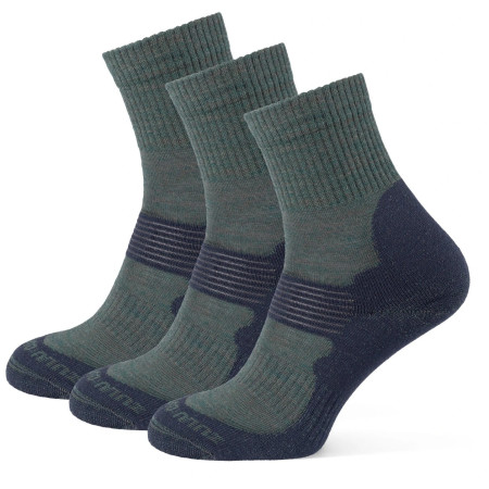 Zulu Merino Allseason 3-pack zokni zöld green