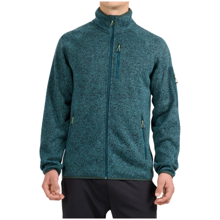 4F Fleece M485 férfi pulóver zöld Teal Melange