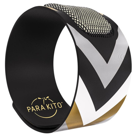 Repelent Para'Kito Párty náramek proti komárům fekete/ezüst