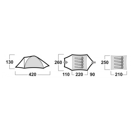 Husky Baron 4 sátor