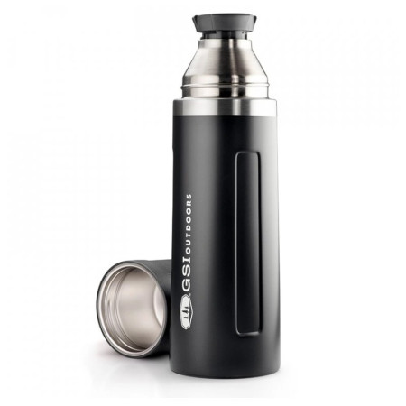 GSI Outdoors Glacier Stainless Vacuum Bottle 1l termosz fekete black