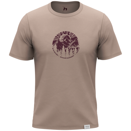 Hannah Luke férfi póló szürke greige