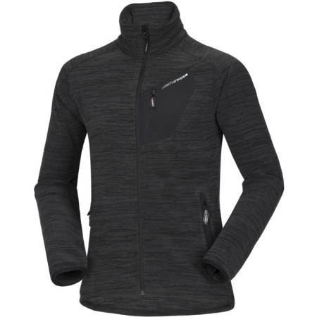 Férfi pulóver Northfinder Rip fekete Blackmelange