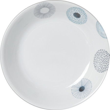 Brunner Deep Plate ø 21cm tányér fehér/kék