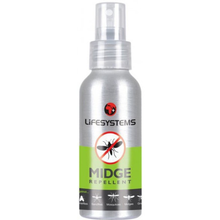 Rovarírtó Lifesystems Midge Repellent - 100ml Saltidin spray szürke