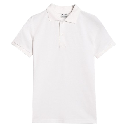 4F Polo Shirt M614 gyerek póló fehér WHITE
