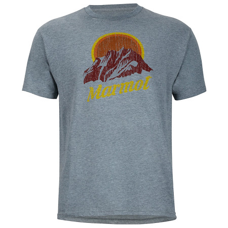 Férfi póló Marmot Pikes Peak Tee SS (2017) szürke Ash Heather