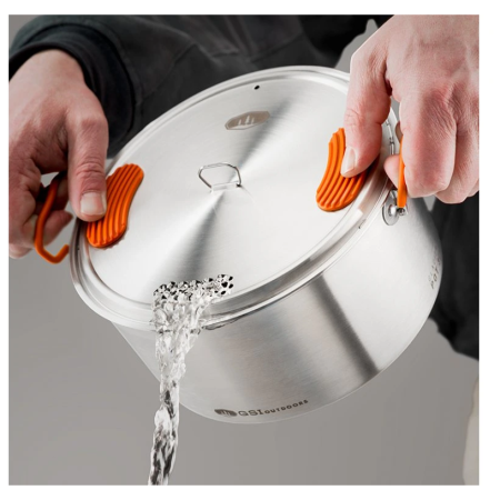 GSI Outdoors Glacier Stainless Base Camper Medium edénykészlet