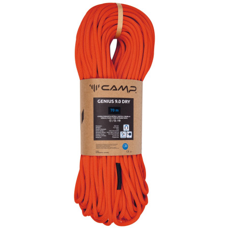 Camp Genius 9.0 Dry - 70m hegymászó kötél piros Red