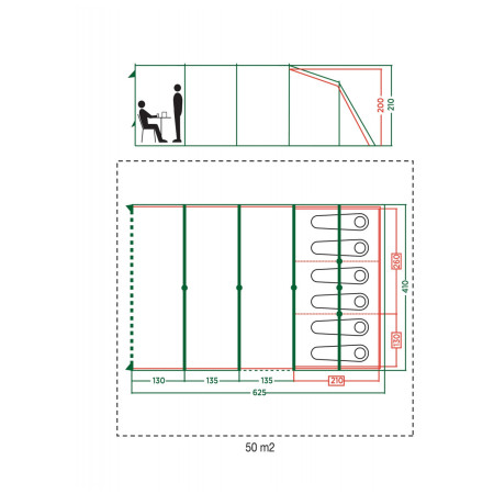 Coleman Meadowood 6 Long sátor